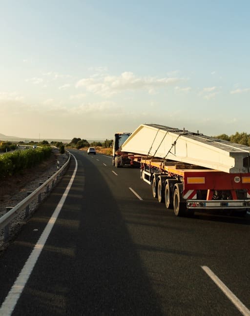 truck on highway