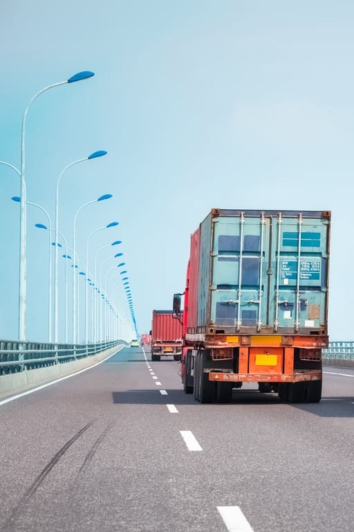 truck on bridge